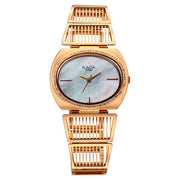 Titan 2797WM01F Raga Ethereal women's watch with mother of pearl dial and rose gold metal strap, front view