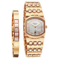 Titan 2805WM01F Raga Power Pearls 2.0 Quartz Analog Watch with Mother Of Pearl Dial and Rose Gold Metal Strap for Women 26mm