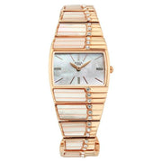 Titan 2809WM01F Raga Power Pearls 2.0 women's watch with mother of pearl dial and rose gold metal strap, front view