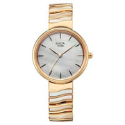 Titan 2810WM03F Raga Power Pearls women's watch with mother of pearl dial and rose gold metal strap, alternate view