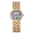Titan 2838WM02 Raga Paris With Love Quartz Analog Watch with White Mosaic Mother of Pearl Dial and Red Stainless Steel strap for Women 28mm