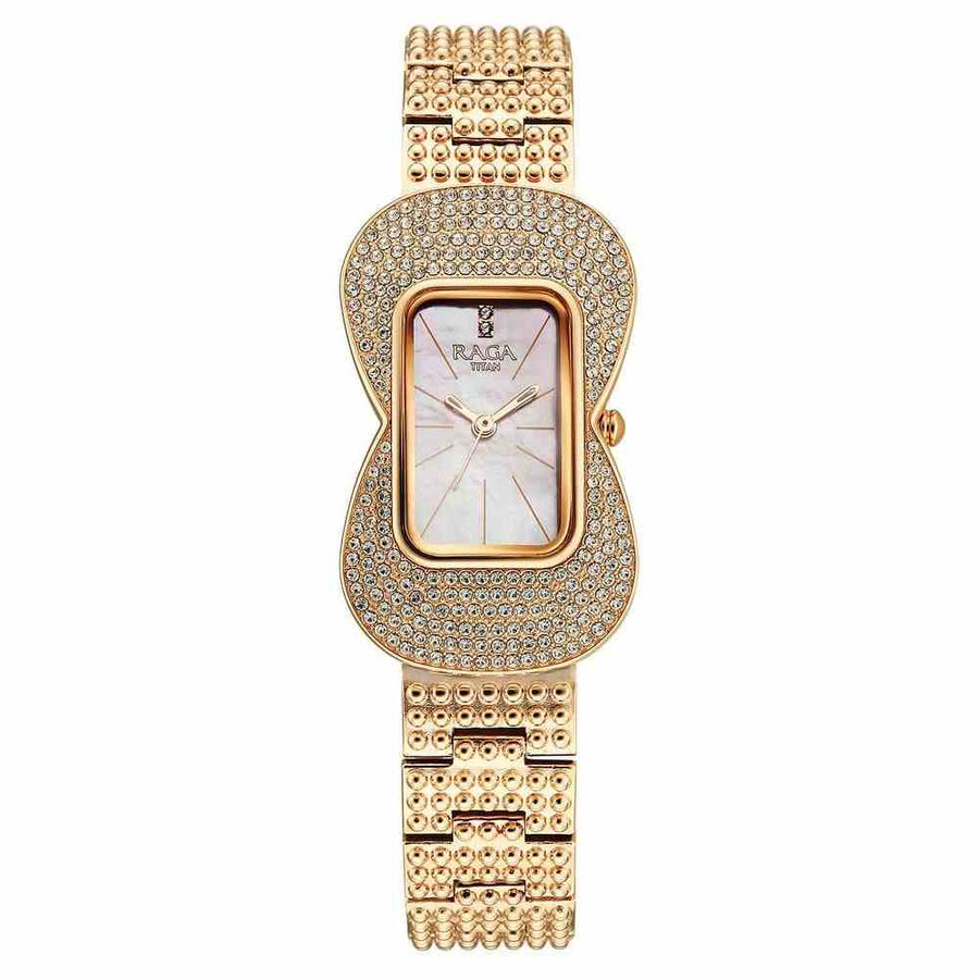 Titan Raga Glimmers 95340WM01F Women's Quartz Watch 24mm