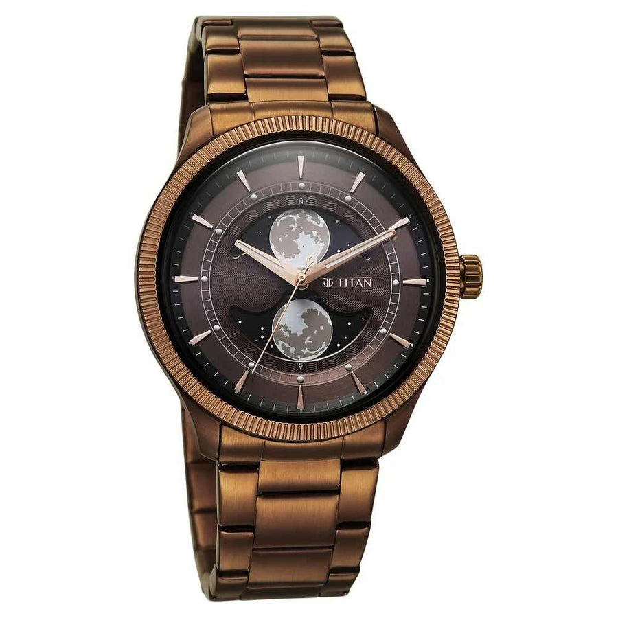 Titan Stellar 10050QM01 Men's Quartz Watch 43mm