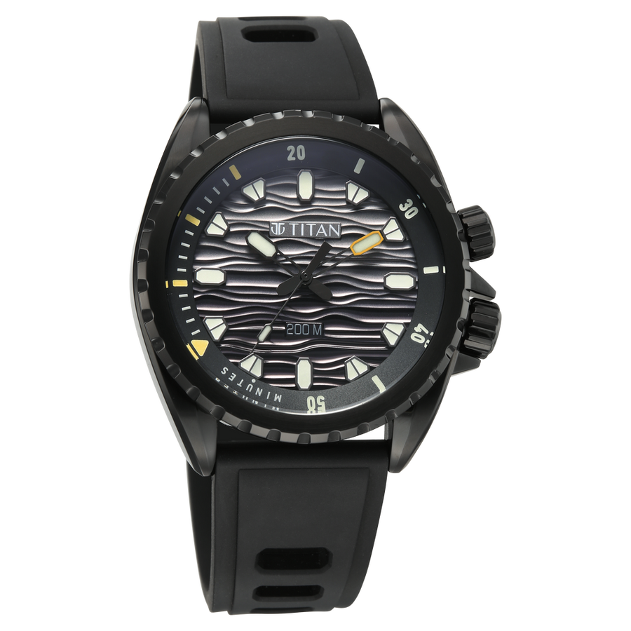 10068NP01 Zero Hour Diver's Men 3 Hands Quartz Watch 42mm