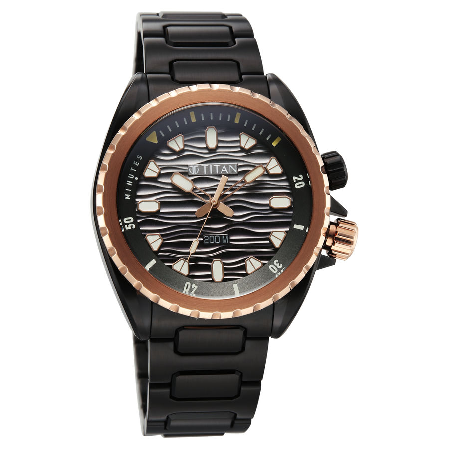 10068KM02 Zero Hour Diver's Men 3 Hands Quartz Watch 42mm