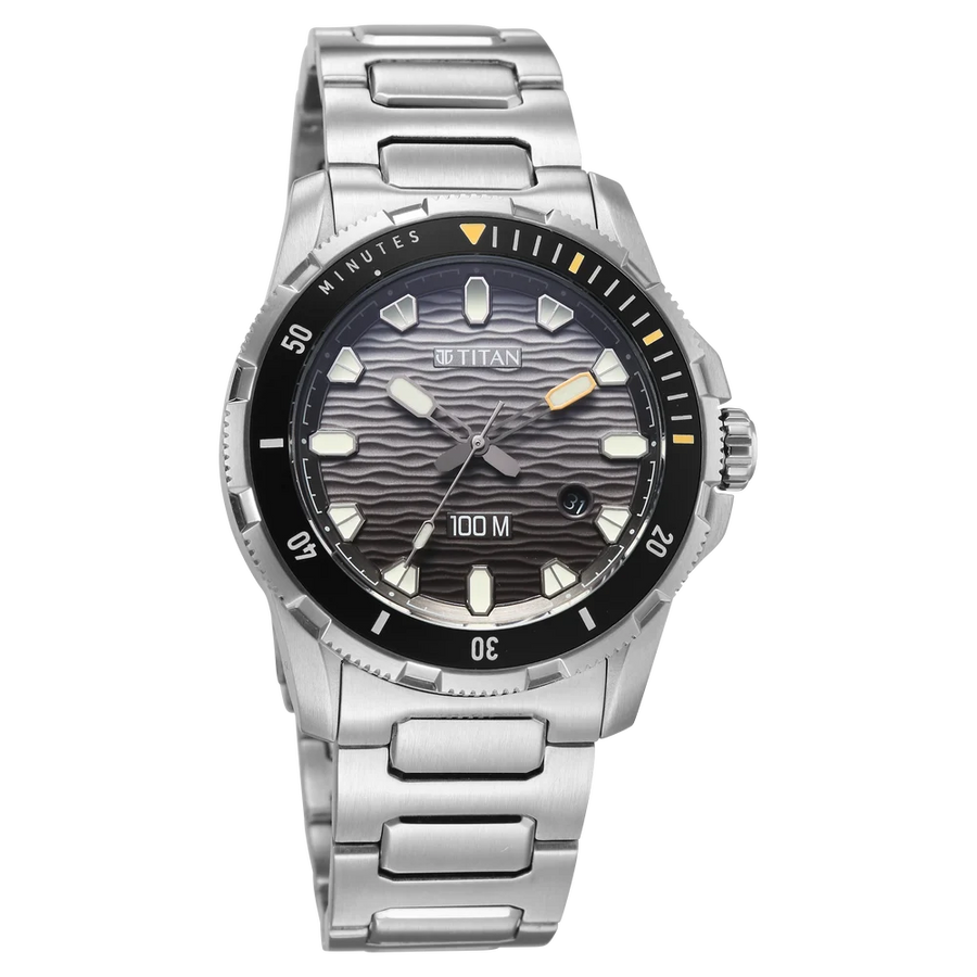 10067KM01 Zero Hour Diver's Men 3 Hands w/ Date Quartz Watch 41mm