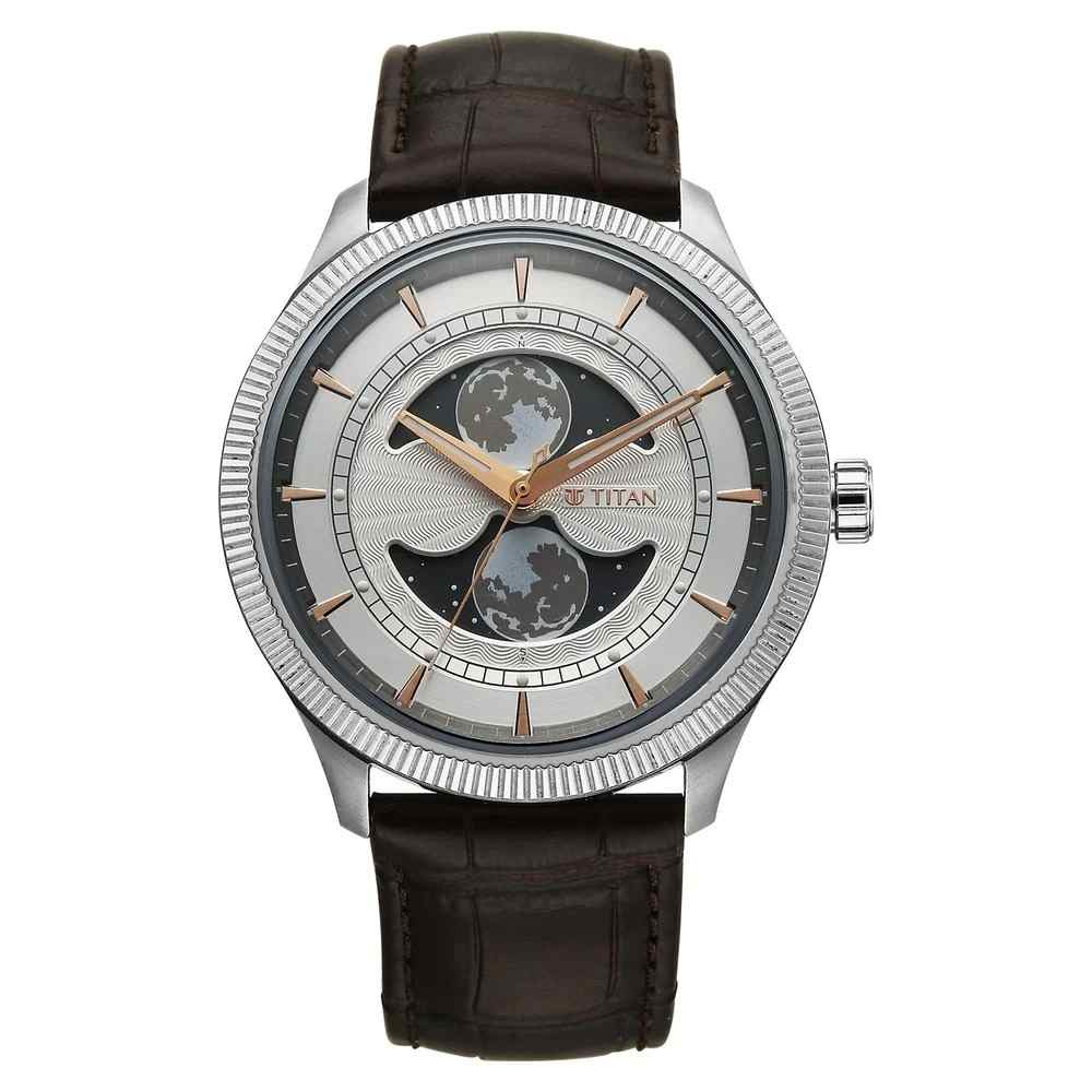 Titan Stellar 10050SL01 Men's Quartz Watch 43mm