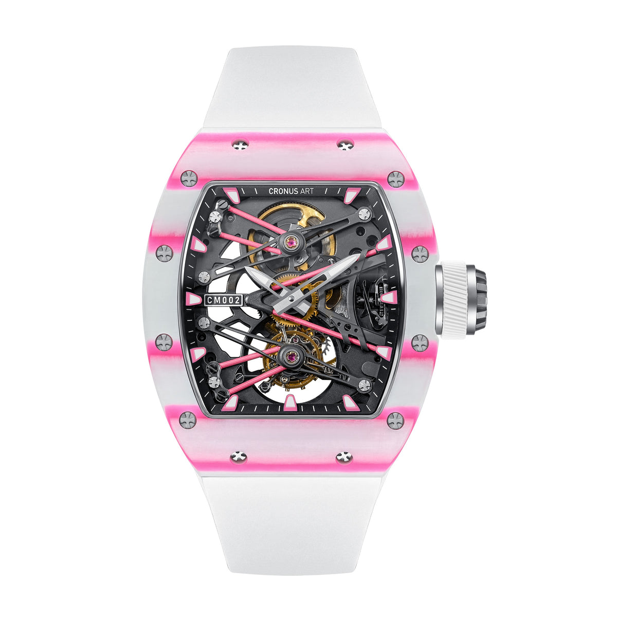 Cronus Art CM002-038P Men's Tourbillon Manual Winding Watch 42mm