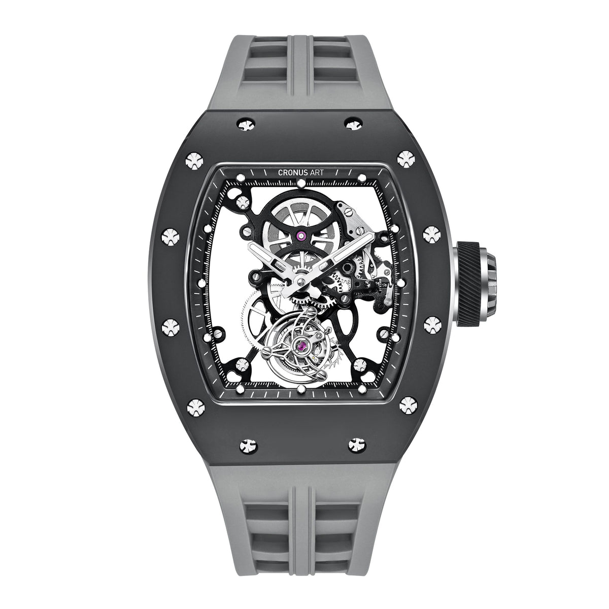 CM007-022 Men's Carbon Case Tourbillon Watch 42mm