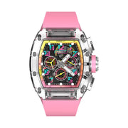 CM08-C Men's Crystal Case Automatic Watch 42mm