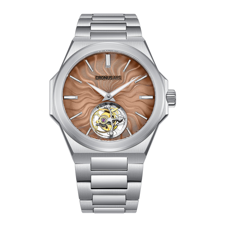 Cronus Art CM036-002 Heritage Tourbillon Series  Manual Winding WatchFor Unisex 42mm