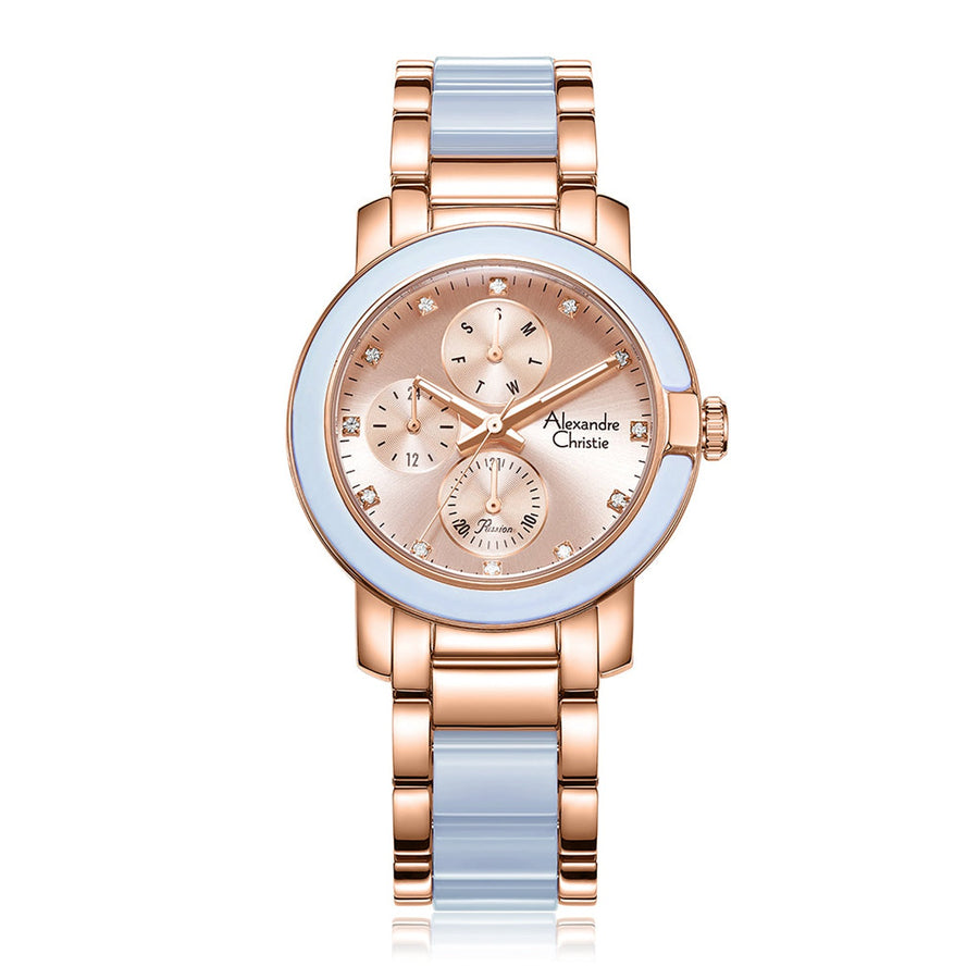 Alexandre Christie 2993BFBRGLNLB Women's Multi-Function Quartz Watch 36mm
