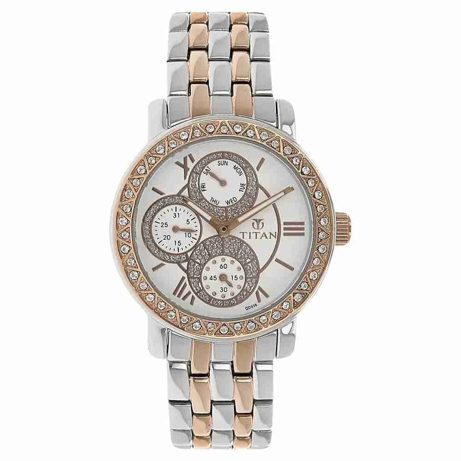 Titan 9743KM01 Women's Classic Quartz Watch 33.5mm