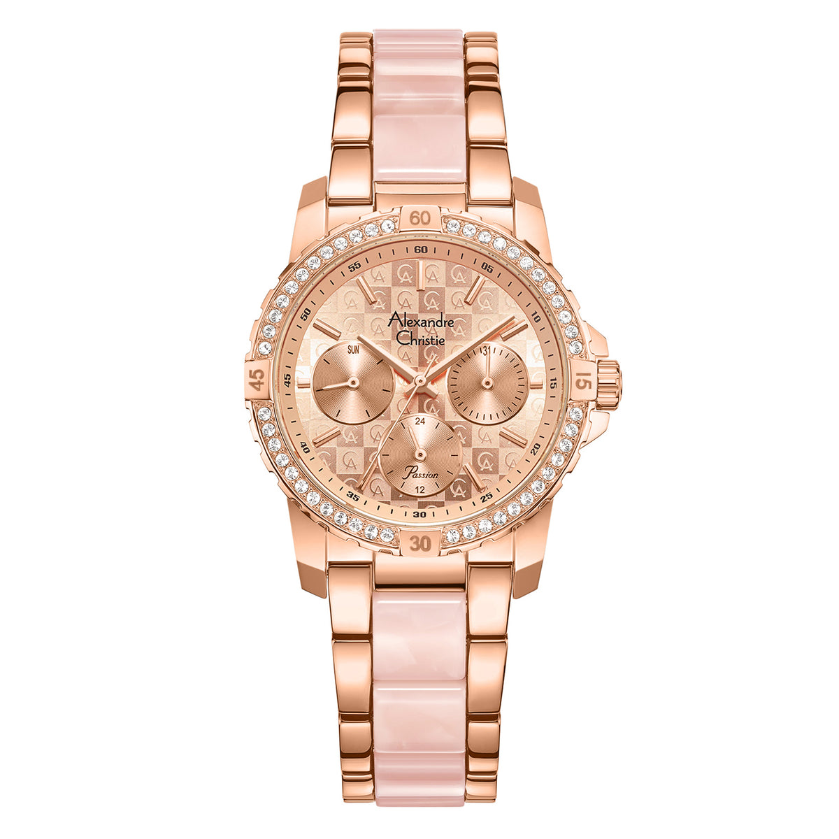 Alexandre Christie 6141BFBRGLNPN2 Women's Multifunction Quartz Watch 32mm