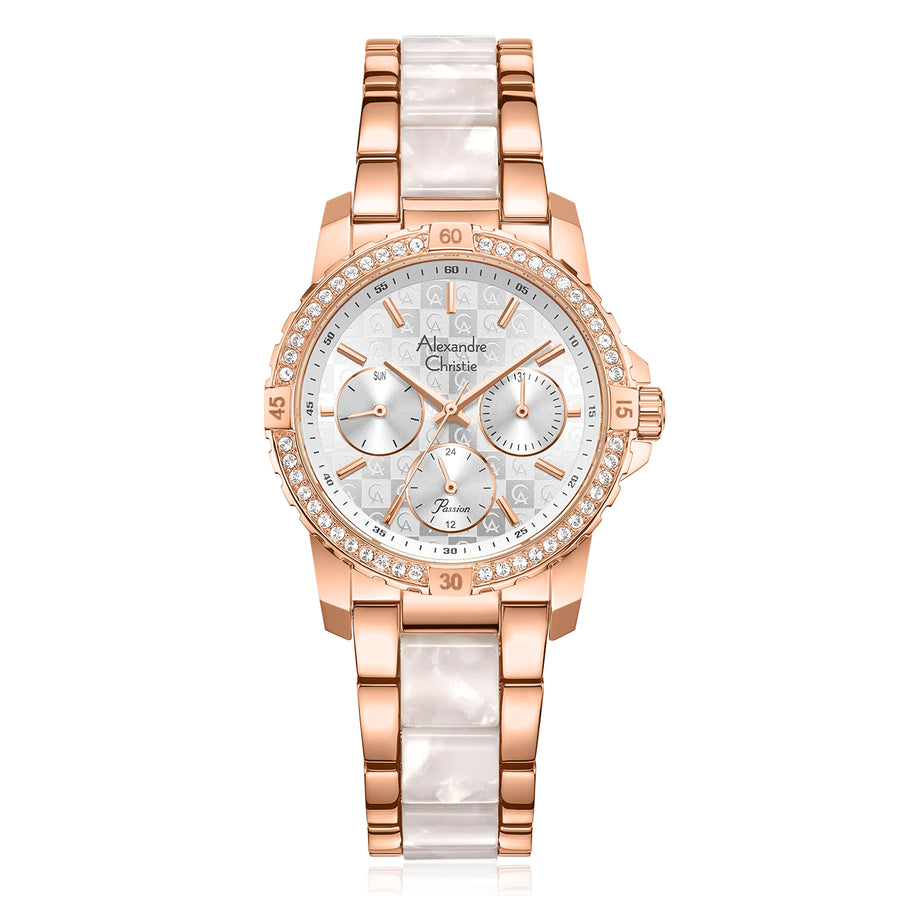 Alexandre Christie 6141BFBRGSL2 Women's Multifunction Quartz Watch 32mm