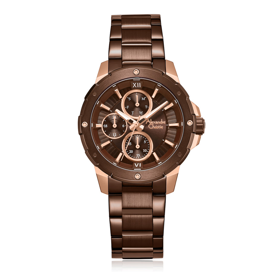 Alexandre Christie 6410BFBROBO2 Women's Multifunction Quartz Watch 36mm