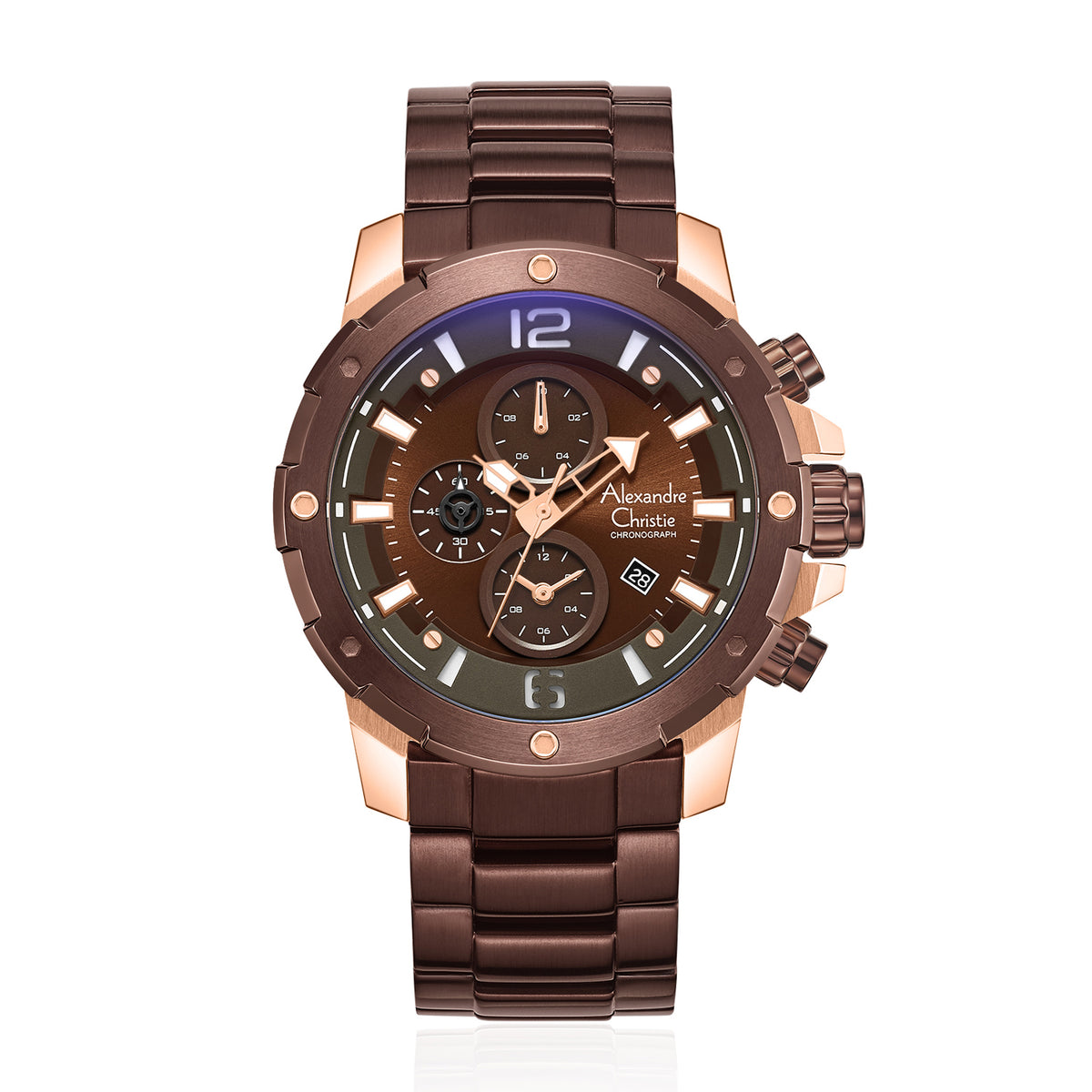Alexandre Christie 6410MCBROBO Men's Chronograph Quartz Watch 47mm