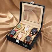 ACWORG01BK6 Unisex 6 Slot Watch Organiser Box