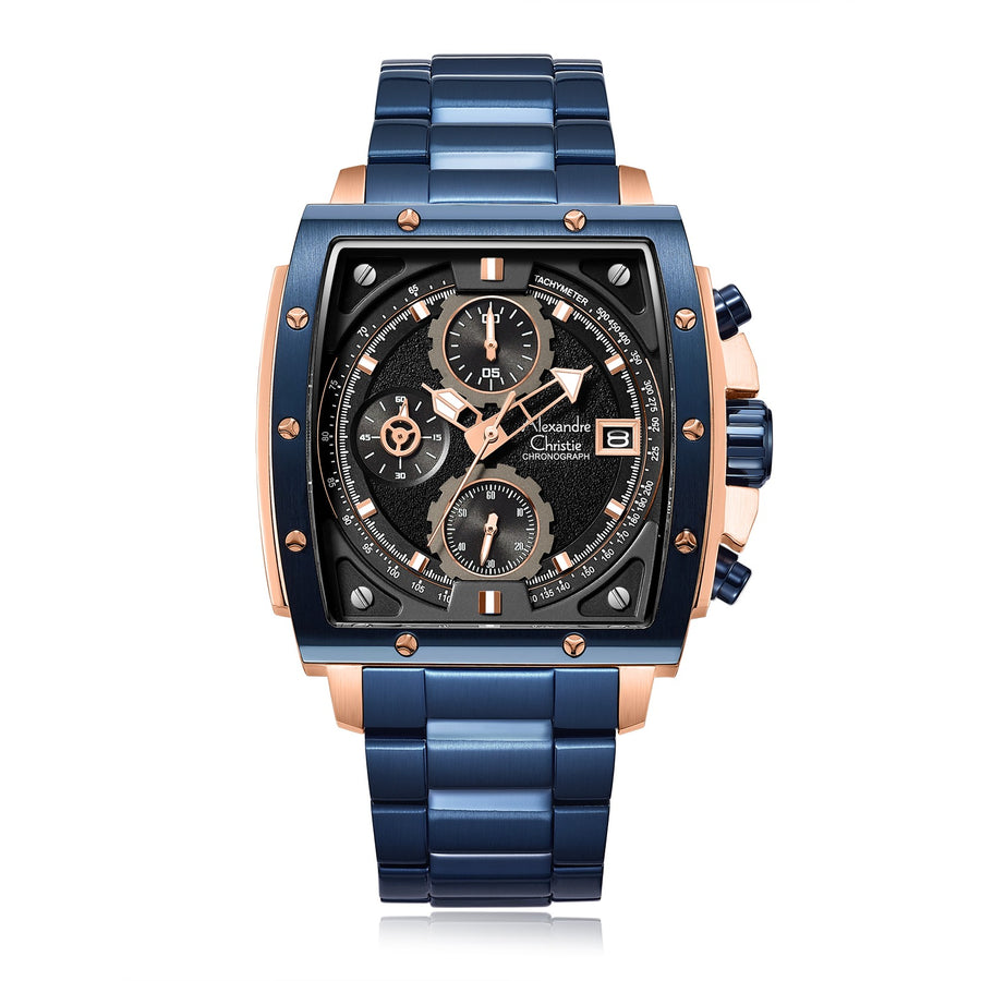 Alexandre Christie 6376MCBURBA Men's Chronograph Quartz Watch 44mm