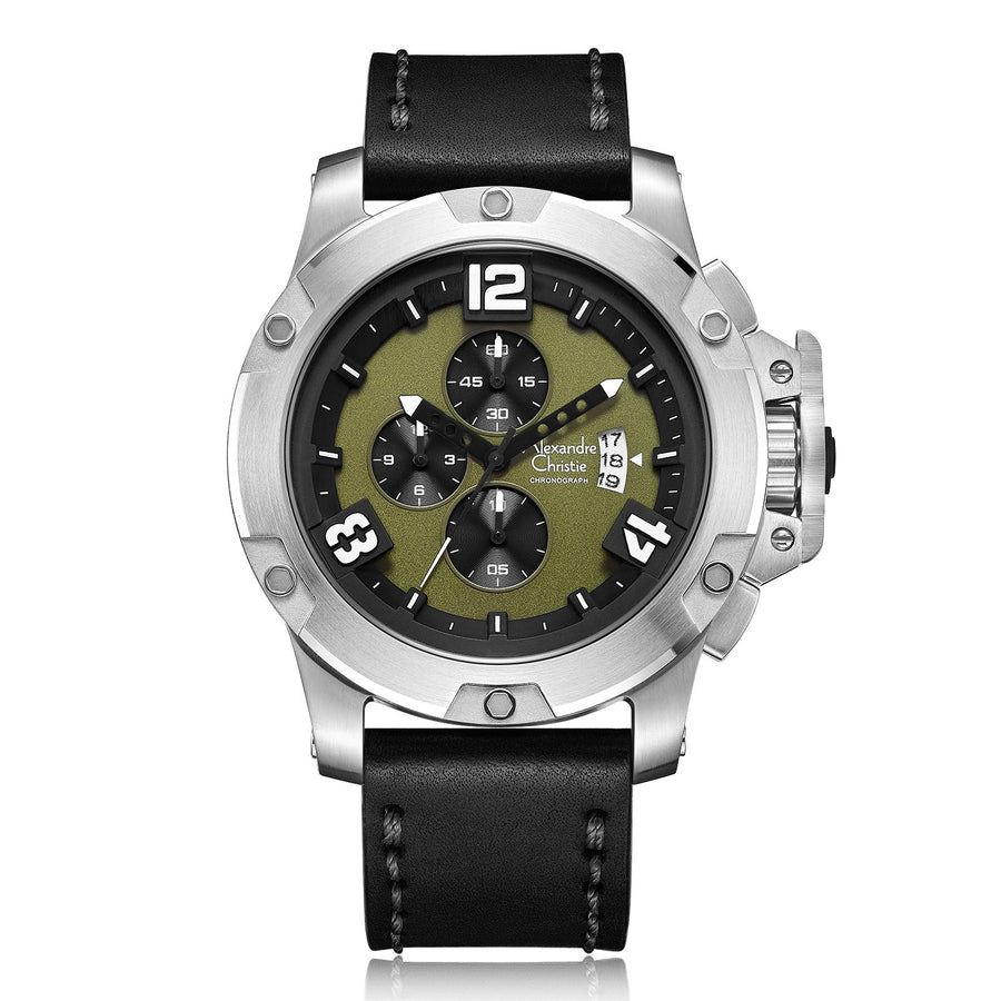 Alexandre Christie 6295MCLSSGN Men's Chronograph Quartz Watch 46mm