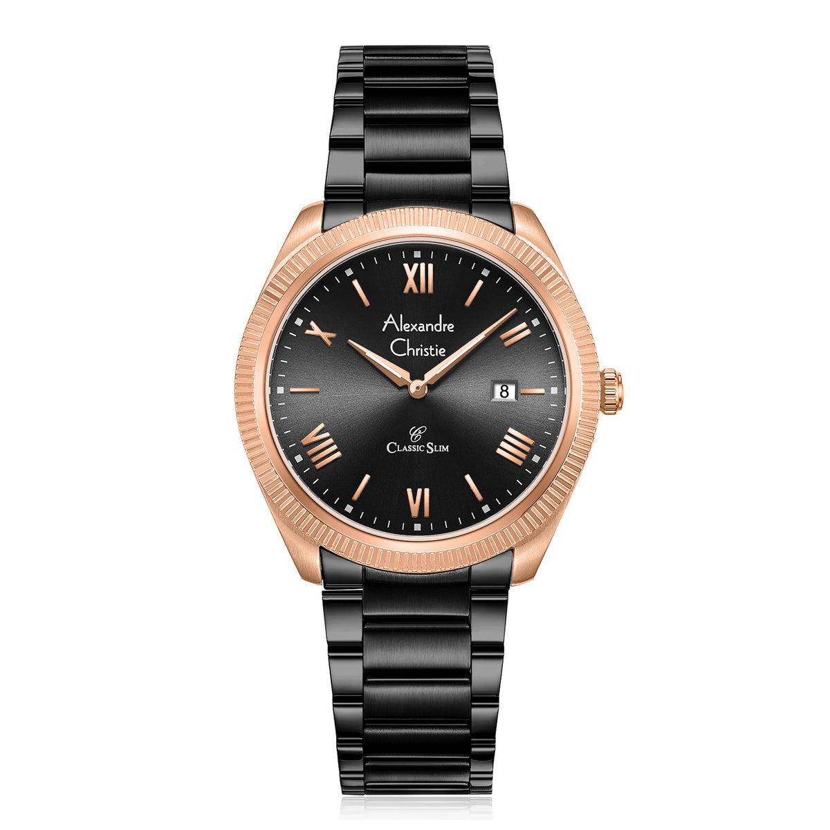 Alexandre Christie 8712MDFBRBA Men's Classic Quartz Watch 39mm