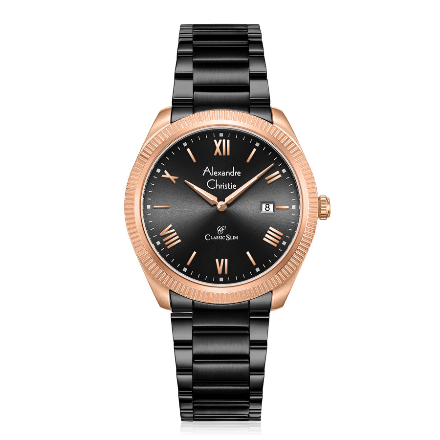 Alexandre Christie 8712MDFBRBA Men's Classic Quartz Watch 39mm