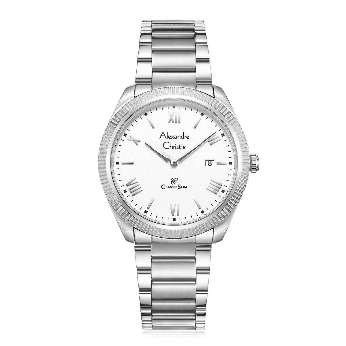Alexandre Christie 8712MDFSSSL Men's Classic Quartz Watch 39mm