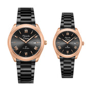 Alexandre Christie 8712MDLDBRBA Couple's Classic Quartz Watch 32+39mm