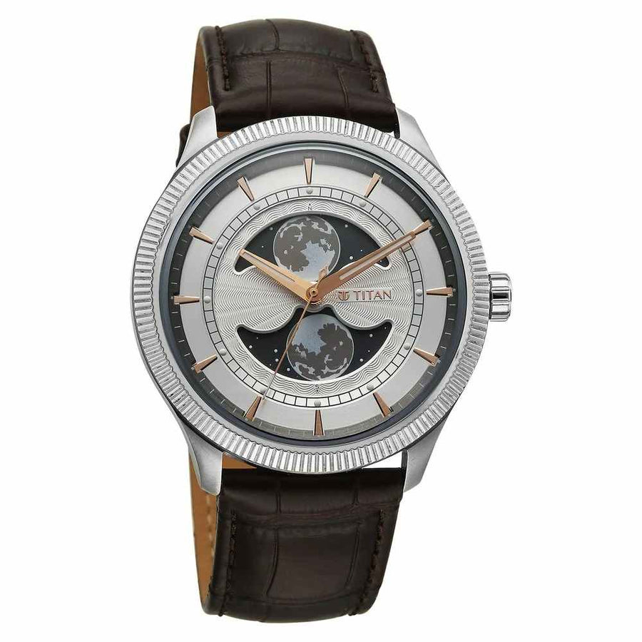 Titan Stellar 10050SL01 Men's Quartz Watch 43mm