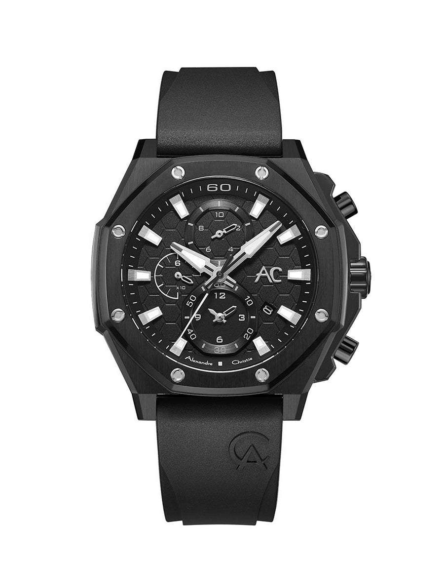 Alexandre Christie 9601GCREPBA Men's Chronograph Quartz Watch 45mm