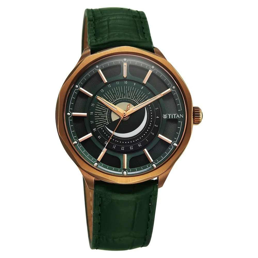 Titan Stellar 10028QL01 Men's Quartz Watch 43mm