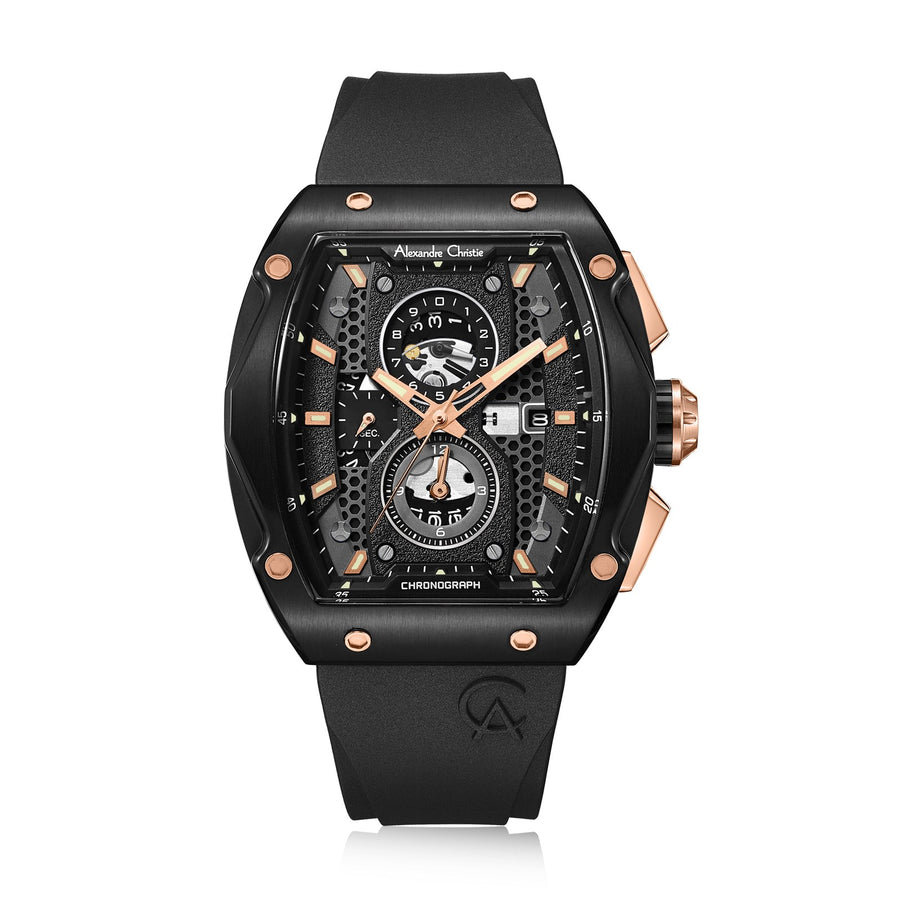 Alexandre Christie 6608MCRBRBA Men's Chronograph Quartz Watch 44mm