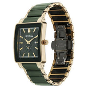 Titan 90013KD05 Regalia Shaped Ceramic watch with green dial and green ceramic & stainless steel strap, official gallery image 3