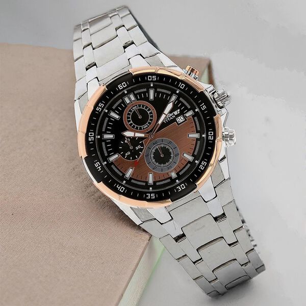 Titan 90044KM04 Octane Quartz Chronograph Watch with Black Dial for Men