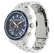 Titan 90077KM02 Octane watch with blue dial and silver stainless steel strap, official gallery image 2