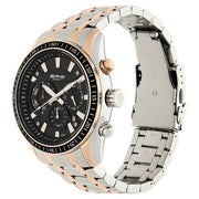 Titan 90077KM03 Octane watch with black dial and two toned stainless steel strap, official gallery image 2
