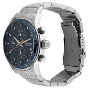 Titan 90086KM01 Octane watch with blue dial and silver stainless steel strap, official gallery image 2