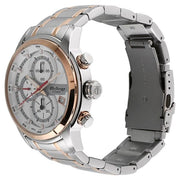 Titan 90086KM02 Octane watch with white dial and silver stainless steel strap, official gallery image 2