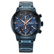 Titan 90086KM08 Octane Primal watch with blue dial and blue stainless steel strap, official gallery image 2
