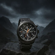 Titan 90086QM01 Octane Primal watch with grey dial and grey stainless steel strap, main product image