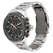 Titan 90087KM02 Octane watch with black dial and silver stainless steel strap, official gallery image 2