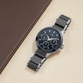 Titan 90089KD01 Ceramics Quartz Multifunction Watch with Black Dial and Two Toned Ceramic & Stainless Steel Strap for Men
