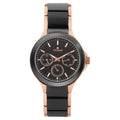 Titan 90089KD02 Ceramics Quartz Multifunction Watch with Black Dial and Two Toned Ceramic & Stainless Steel Strap for Men 42.6mm