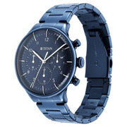 Titan 90102QM01 Urban Magic watch with blue dial and blue stainless steel strap, official gallery image 3