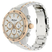 Titan 90103KM01 Octane watch with white dial and two tone stainless steel strap, official gallery image 3