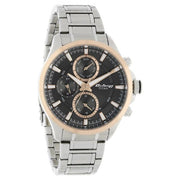 Titan 90104KM02 Octane watch with black dial and silver stainless steel strap, official gallery image 2