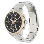 Titan 90104KM02 Octane watch with black dial and silver stainless steel strap, official gallery image 3
