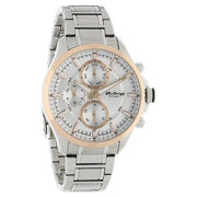 Titan 90104KM03 Octane watch with white dial and silver stainless steel strap, official gallery image 2