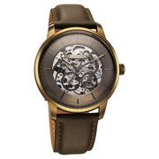 Titan 90110QL03 Automatic Color Upgrade watch with brown dial and brown leather strap, official gallery image 2