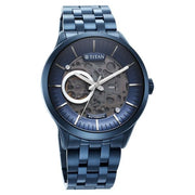 Titan 90140QM03 watch, alternate product view showing the case and strap
